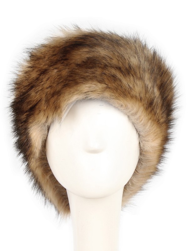 Women Faux Fox Fur Hat Winter Warm Fashion Headwear Cap