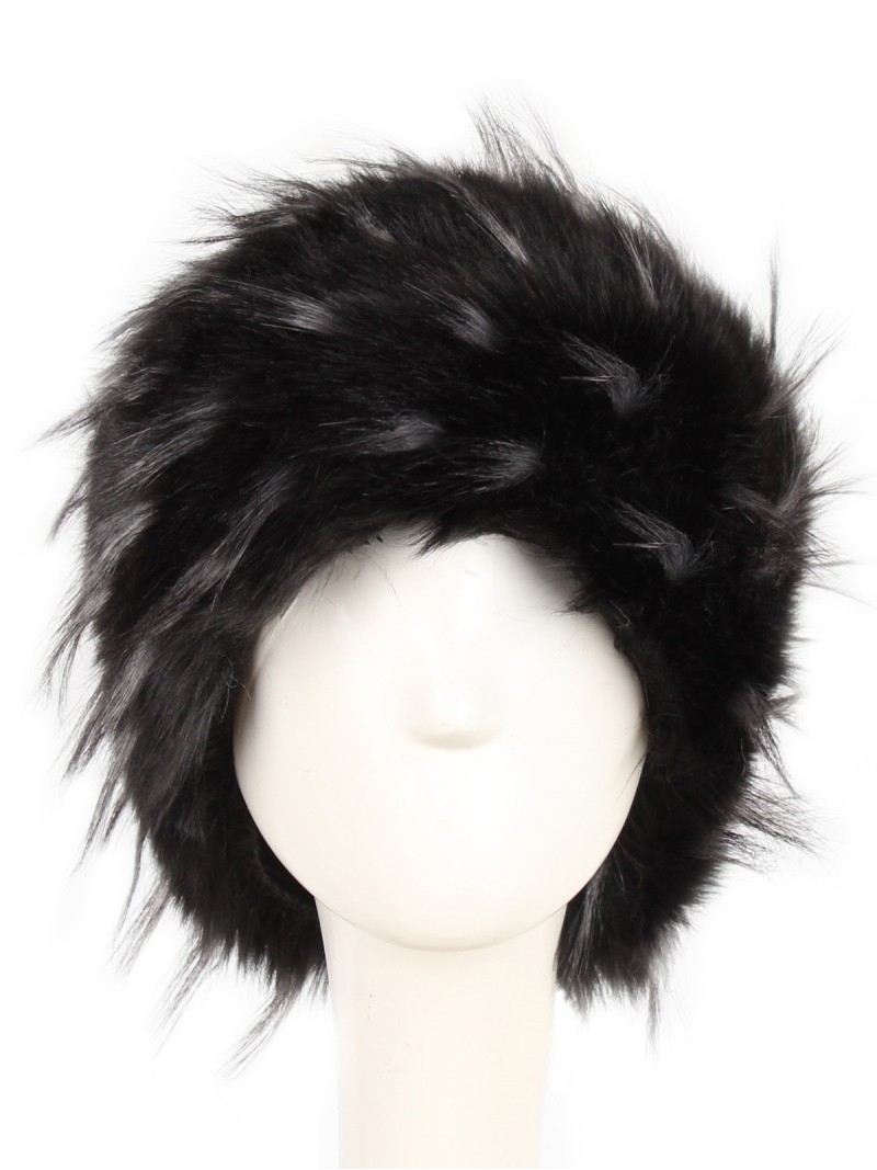 Women Faux Fox Fur Hat Winter Warm Fashion Headwear Cap